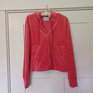 Juicy Couture Pink Velour Hoodie Jacket